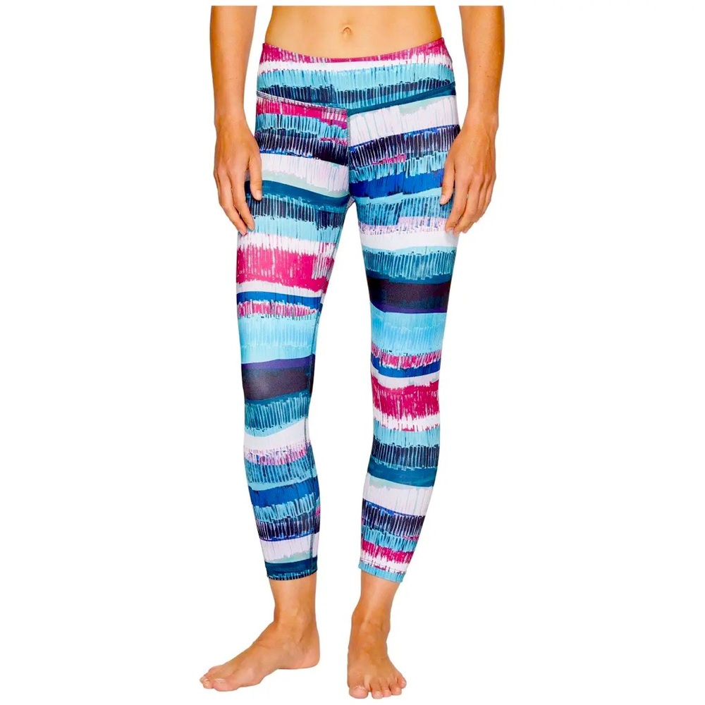 BEYOND YOGA x Anthropologie Palm Shadow Stripe Midi Leggings
